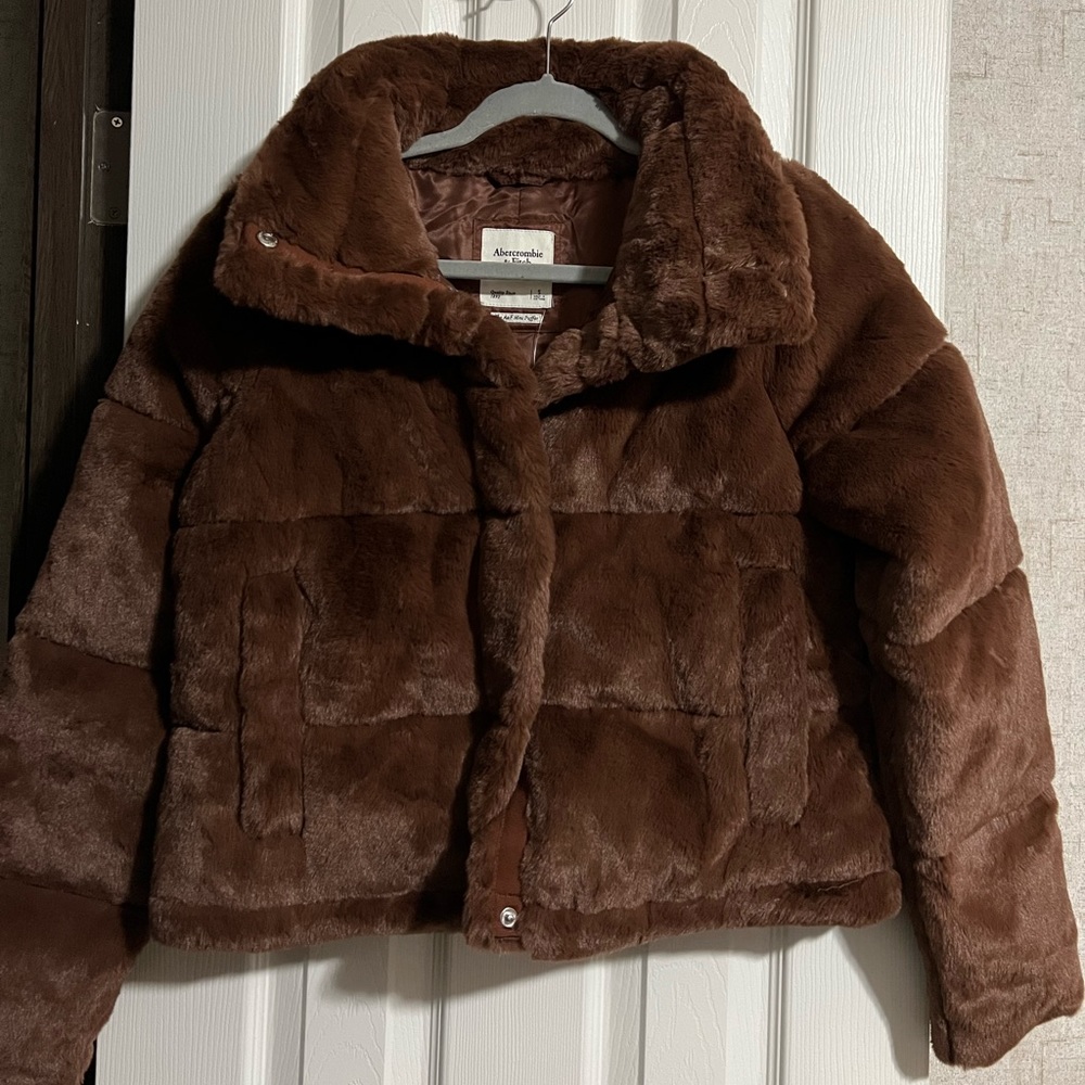 Abercrombie faux fur jacket